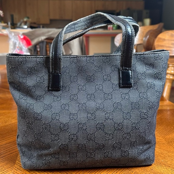 Gucci denim monogram GG handbag - Picture 3 of 10